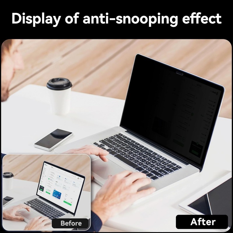 Filtre anti-espion Magnétique MacBook Pro 14 pouces (2021, 2022, 2023, 2024, M1, M2, M3, M4, Pro, Max) – Image 3